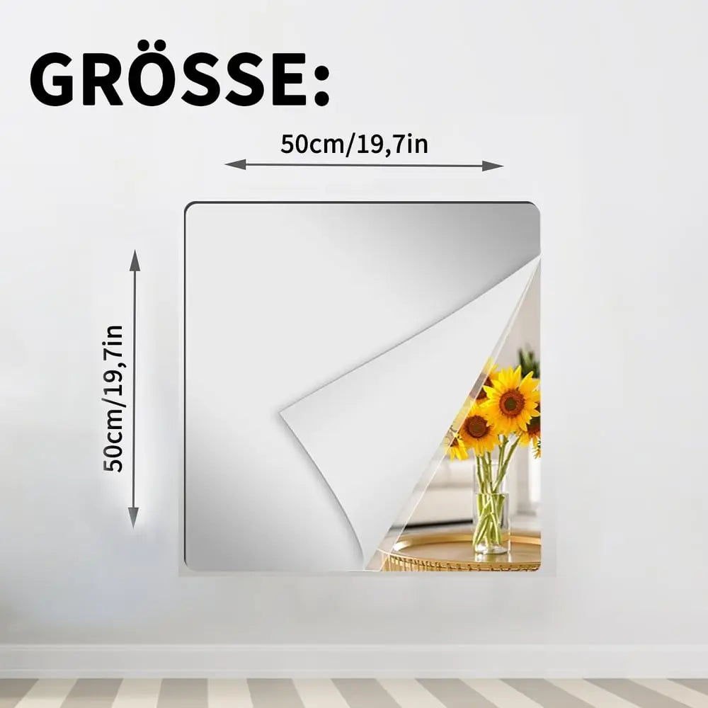 Orthorun | Ultra-Flexible Mirror – Safe & Shatterproof Unbreakable Mirror Sheet