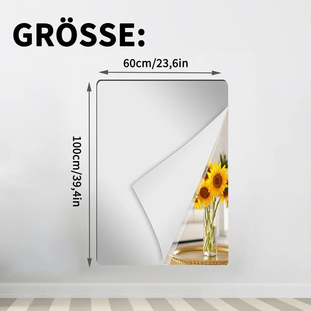 Orthorun | Ultra-Flexible Mirror – Safe & Shatterproof Unbreakable Mirror Sheet