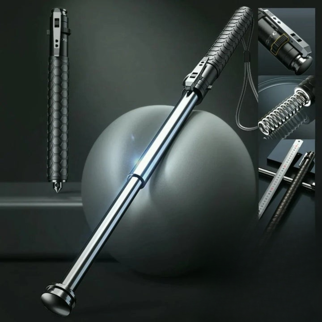 Orthorun | Automatic Self Defense Walking Stick for Hiking & Urban Safety – Tactical Hiking Staff