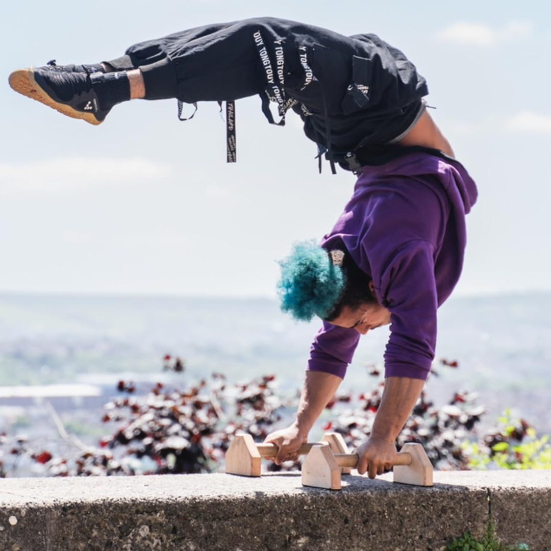 Orthorun | Calisthenics PowerBars - Robust Three Push-Up Stands