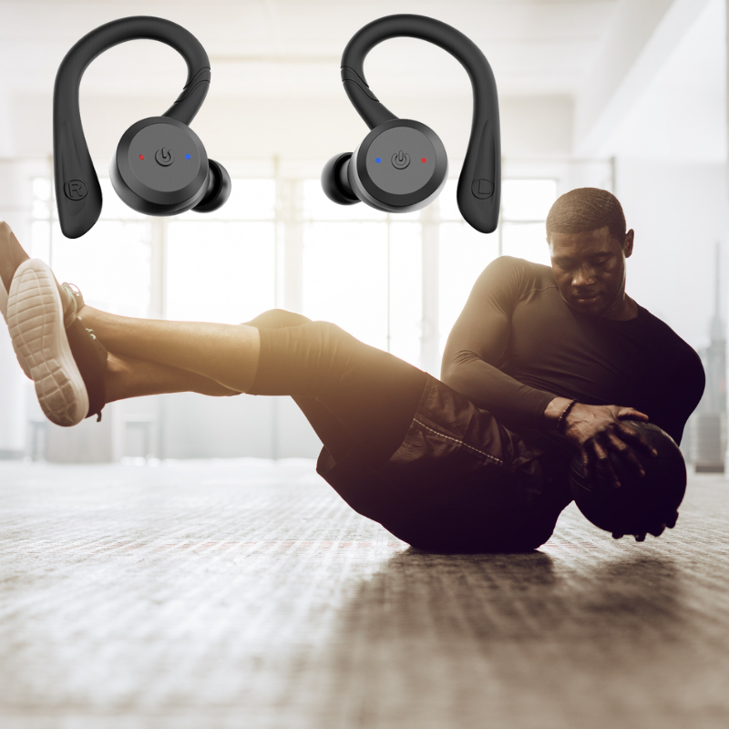 Orthorun | Vega Waterproof Wireless Sport Earbuds – 20 Hours Playtime | Bluetooth 5.0, IPX7 for Swimming & Fitness