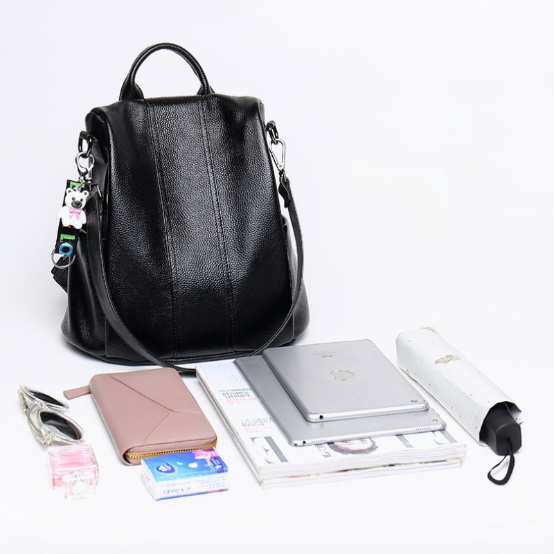 Orthorun | Theft-Resistant Leather Backpack – Anti-Theft Travel Bag for Men & Women