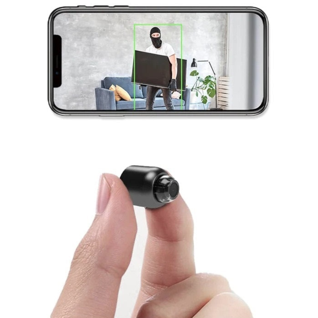Orthorun | 2-Pack Mini WiFi Security Camera – 1080P HD, 140° Wide-Angle, Night Vision, Motion Detection (32GB SD Included)