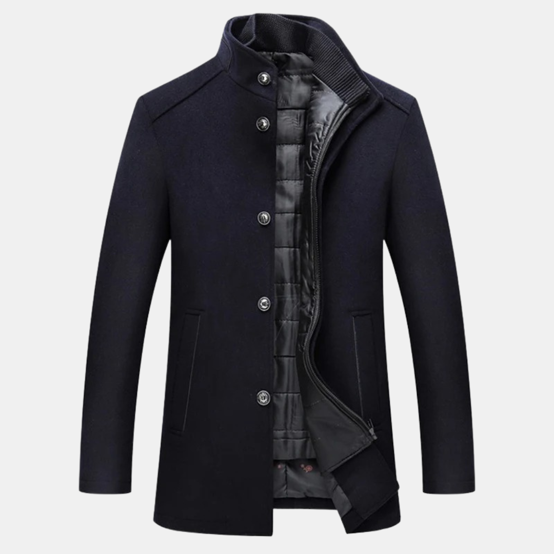 Vernon | Men’s Wool Stand Collar Coat