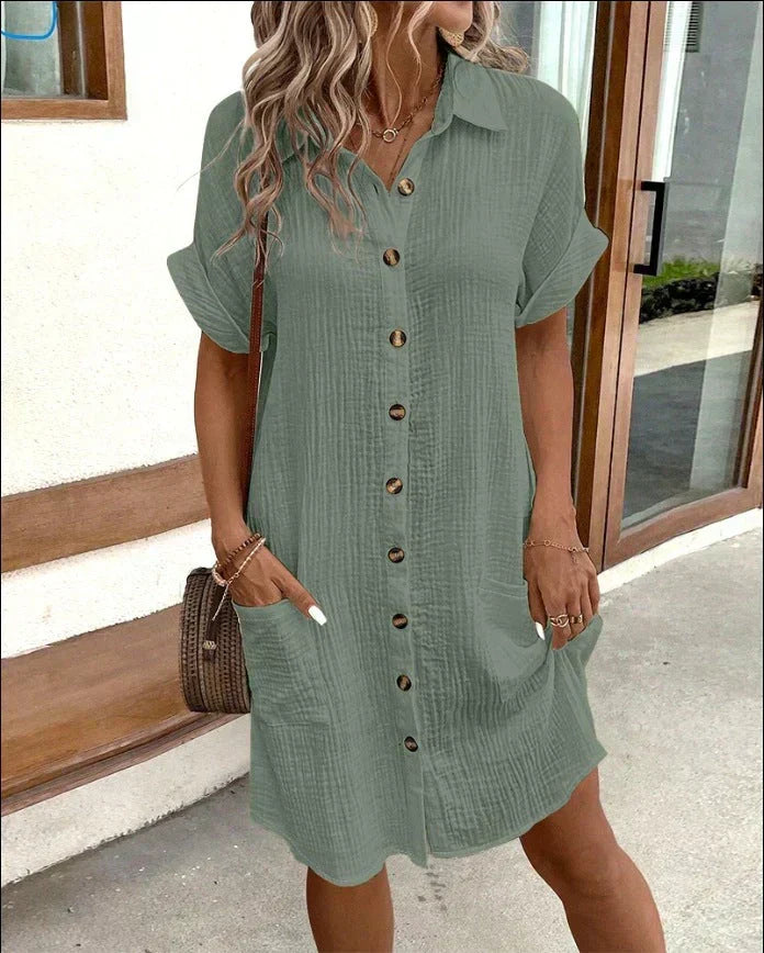 Xander | Women’s Cotton Polo Shirt Dress
