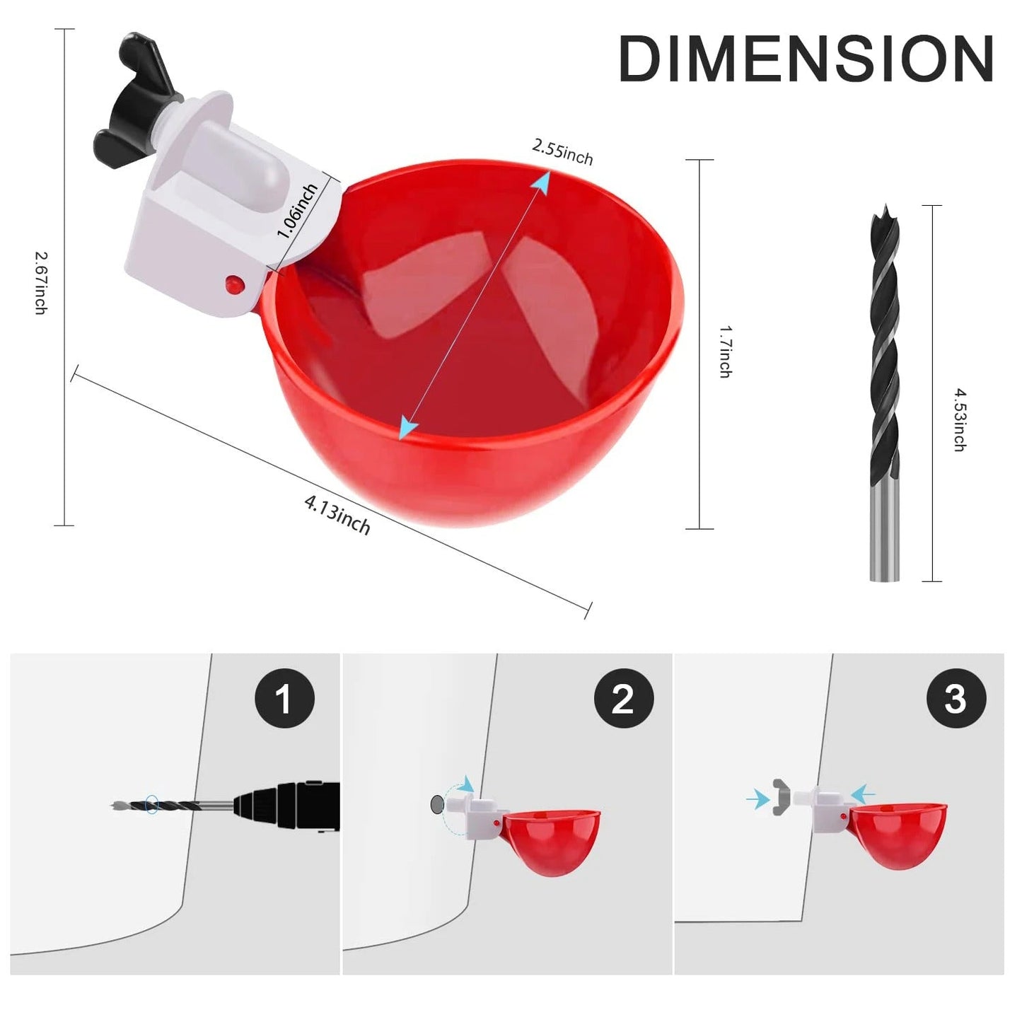 10 Pcs Chicken Waterer - Orthorun
