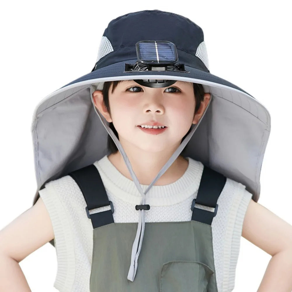 Adjustable Kids Solar Fan Hat - Orthorun