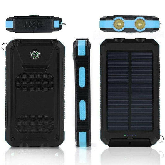 500000 MAH Solar Charger, Waterproof Power Bank, External - Orthorun