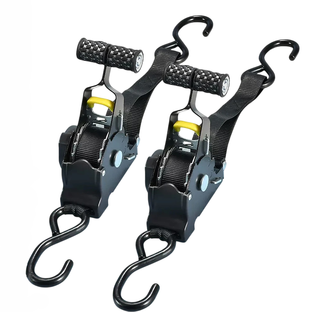 2-set Retractable Ratchet Straps - Orthorun