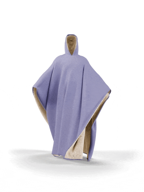 Orthorun | Weighted Cloak Hoodie – Sensory-Friendly Cotton Hoodie with Faux Fur Lining, Cozy Oversized Comfort