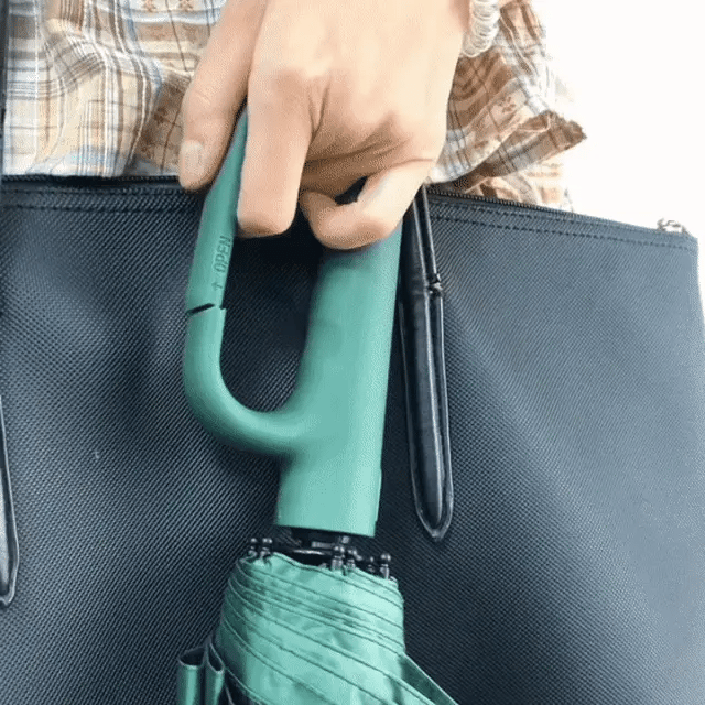 Orthorun | Wind-Resistant Automatic Folding Umbrella – Compact & Durable with Large Buckle Handle