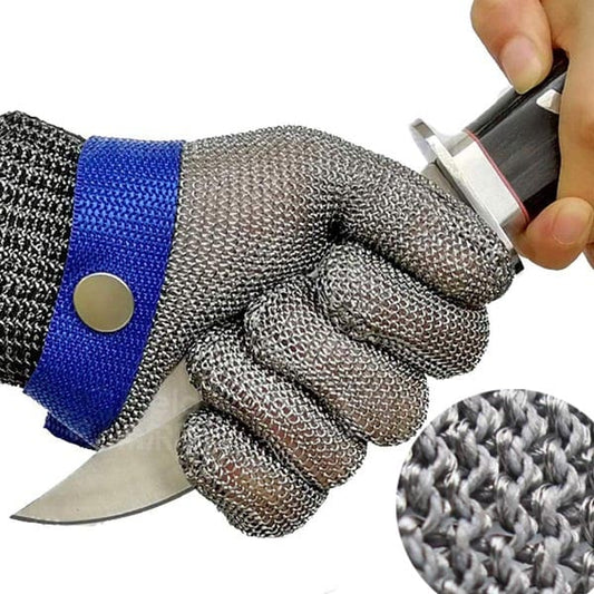 Orthorun | Food Grade Stainless Steel Mesh Metal Glove – Cut Resistant Safety Glove for Kitchen