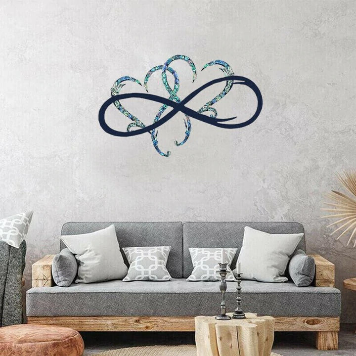 Orthorun | Endless Heart Steel Wall Decoration – Metal Wall Art for Living Room & Bedroom
