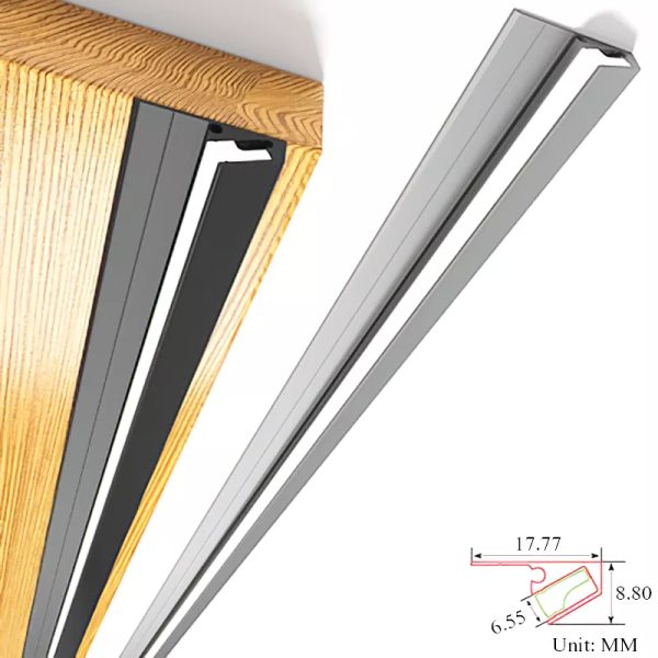 45 Degree LED Under Cabinet Lighting Bars Invisible Ultra Thin Strips - Orthorun