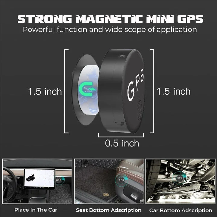 Orthorun | Mini Magnetic GPS Tracker – Compact Tracking Device for Belongings