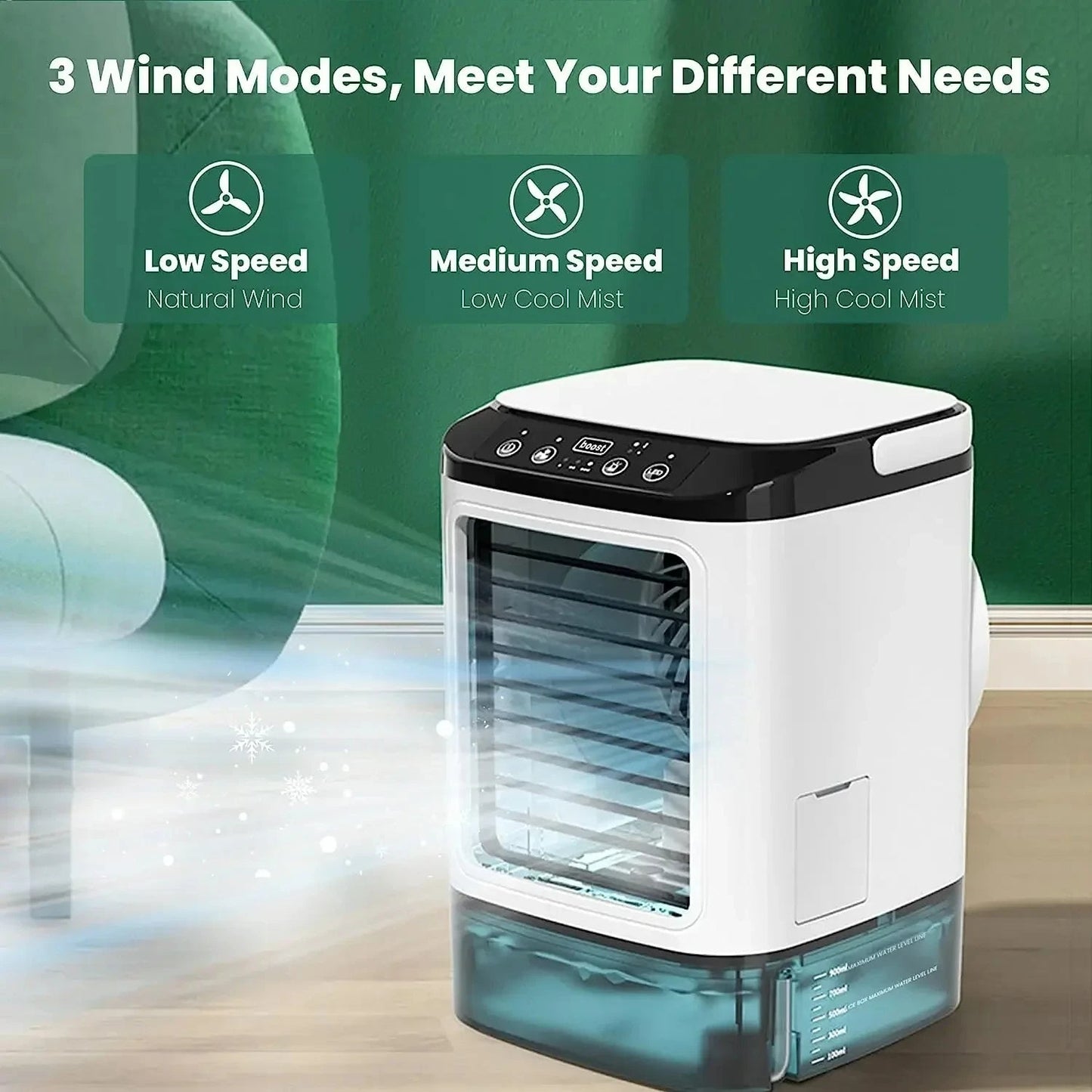 3-Speed Portable Aircon with Ultrasonic Cooling - Orthorun