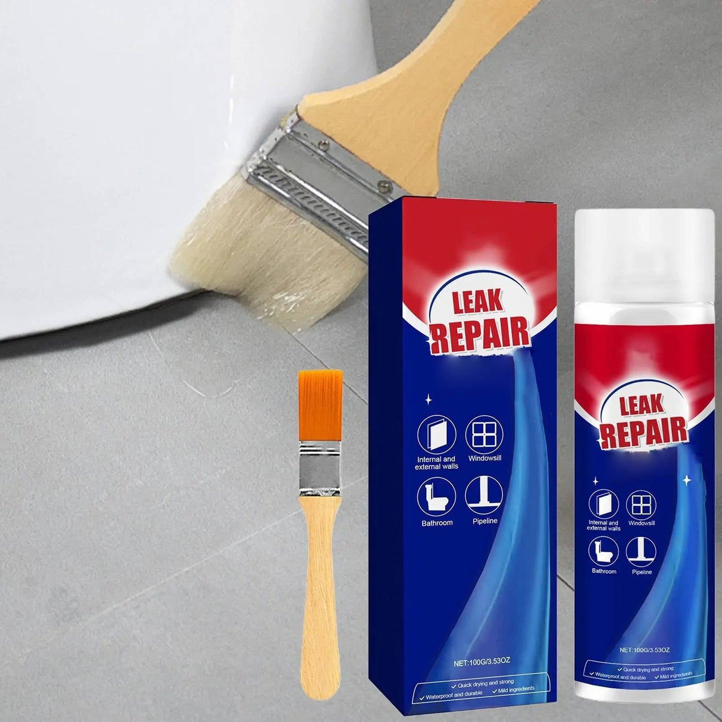2 Set Leak Repair Waterproof Sealant Spray All Purpose - Orthorun