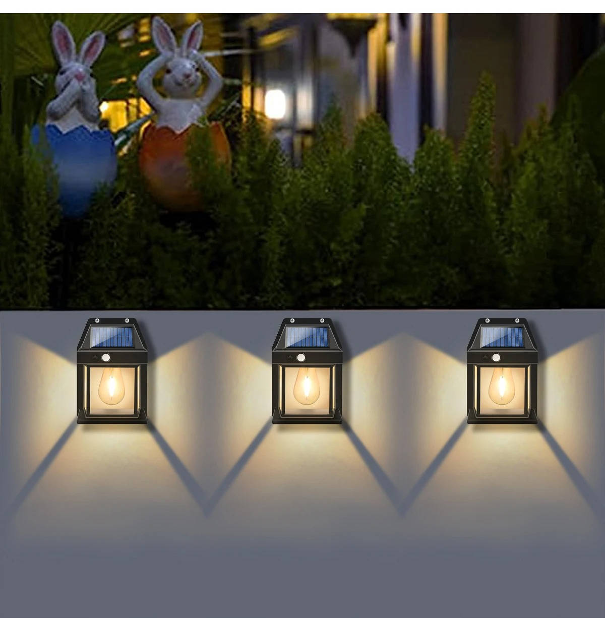 2 Set Solar Wall Lamp Outdoor - Orthorun