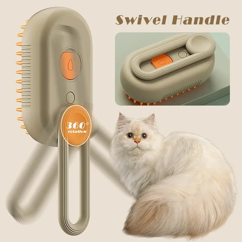 3-in-1 Pet Steam Grooming Brush - Orthorun