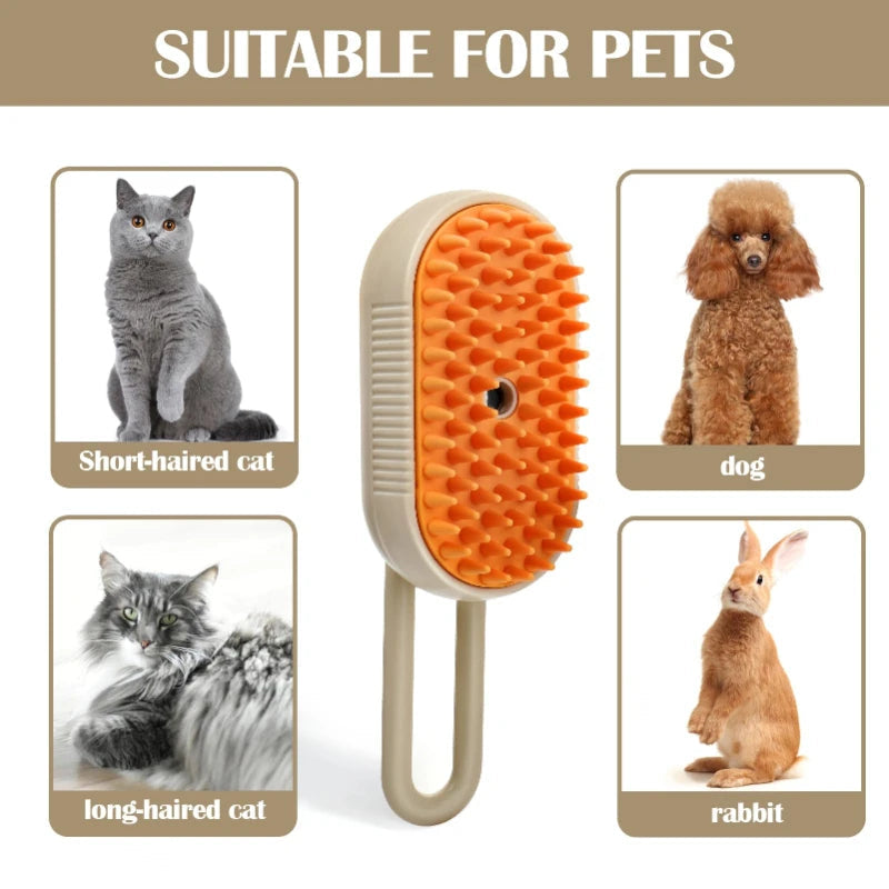 3-in-1 Pet Steam Grooming Brush - Orthorun