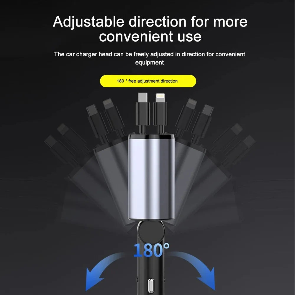 120W Retractable Car Charger - Orthorun