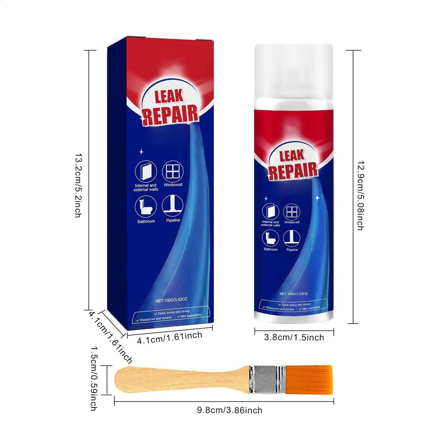 2 Set Leak Repair Waterproof Sealant Spray All Purpose - Orthorun