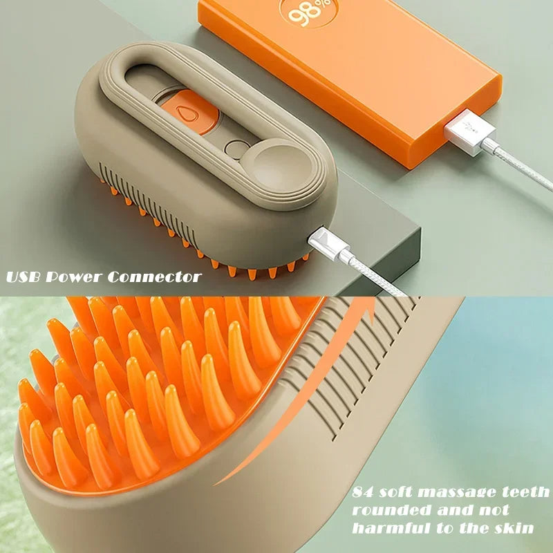 3-in-1 Pet Steam Grooming Brush - Orthorun