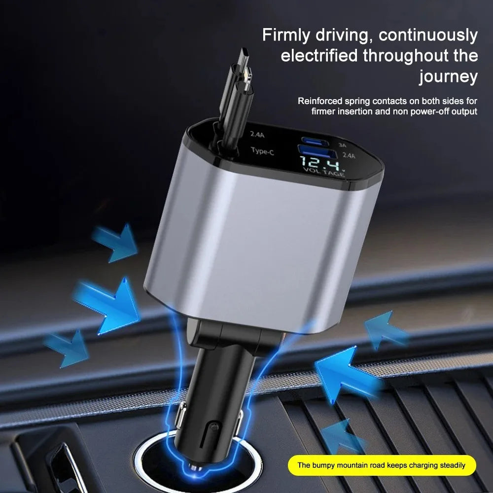 120W Retractable Car Charger - Orthorun