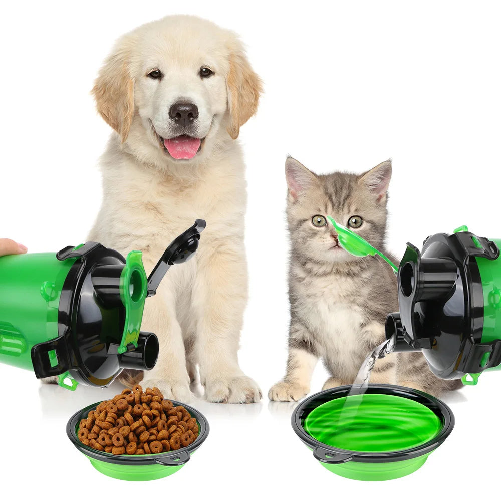 2in1 Collapsible Pet Water Bottle and Feeder - Orthorun