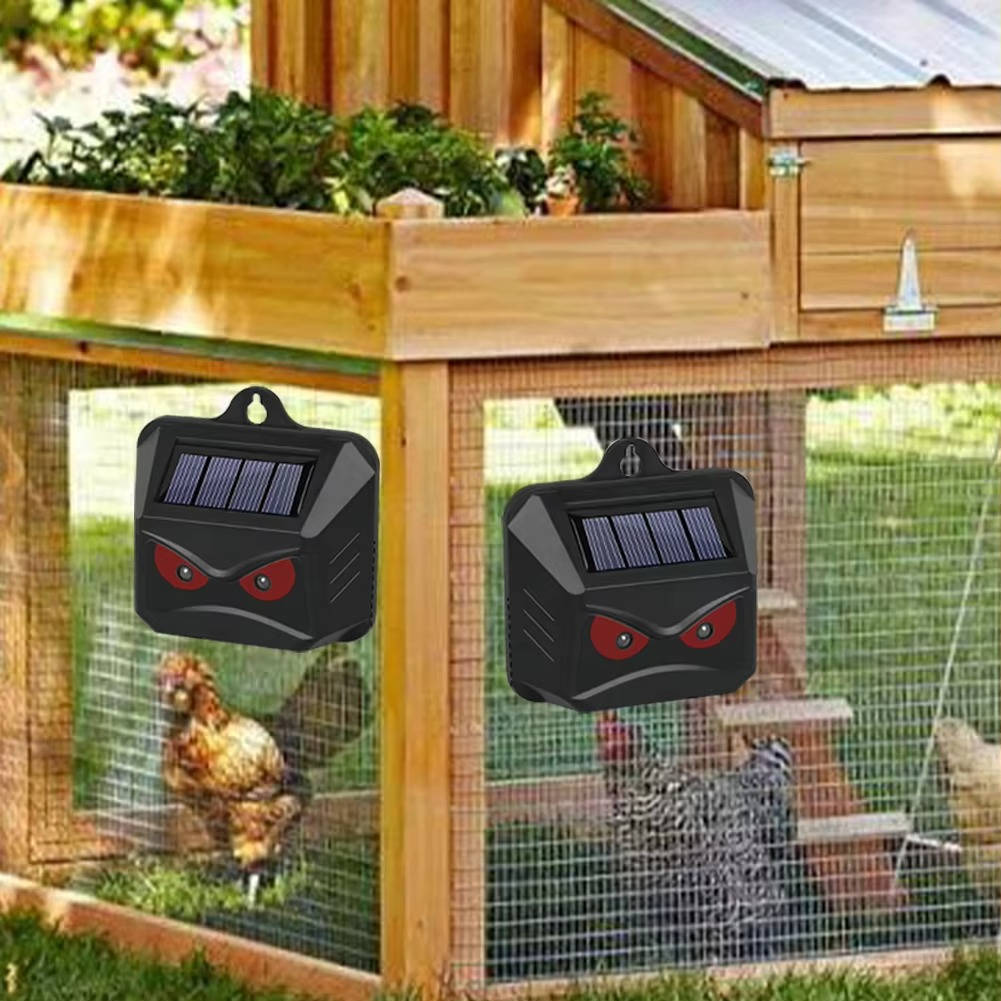 2pcs Solar Powered Ultrasonic Animal Repellent - Orthorun