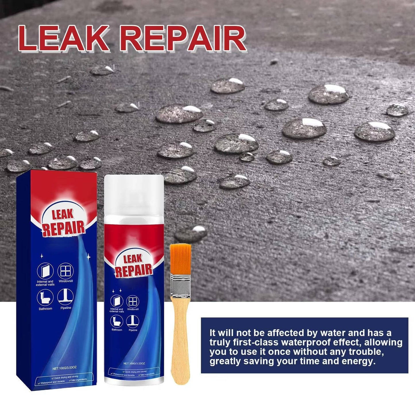 2 Set Leak Repair Waterproof Sealant Spray All Purpose - Orthorun