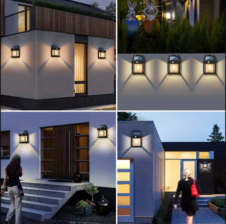 2 Set Solar Wall Lamp Outdoor - Orthorun