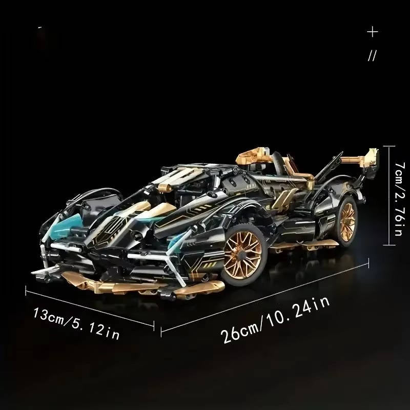 1690 Piece V12 Model Car Building Block Set - Orthorun