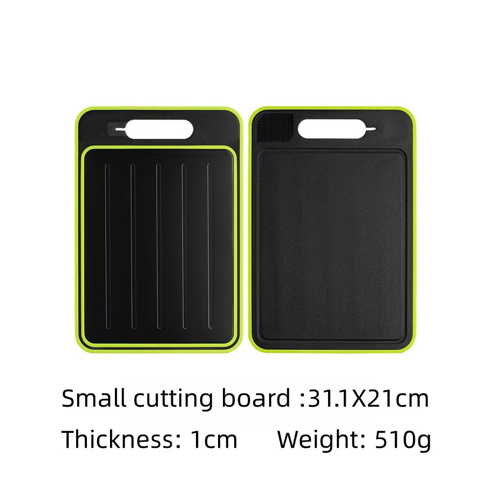 4-in-1 Cutting Board with Thawing Tray and Knife Sharpener - Orthorun