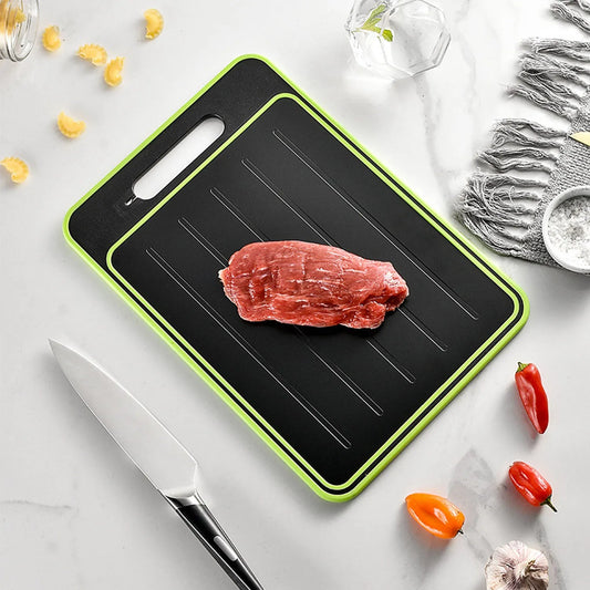4-in-1 Cutting Board with Thawing Tray and Knife Sharpener - Orthorun