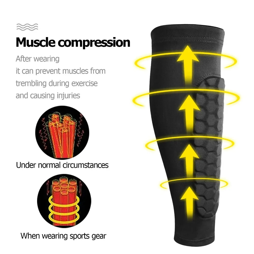 1 Pair Honeycomb Soccer Shin Guards - Orthorun
