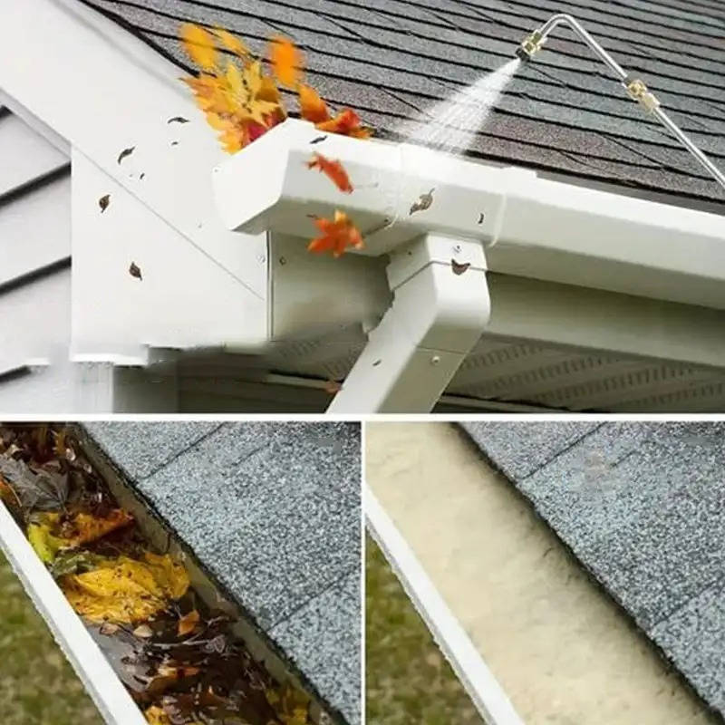 4000 PSI Telescoping High Pressure Power Washer Extension Wands For Gutter & Roof Drainage & Walls Cleaning - Orthorun