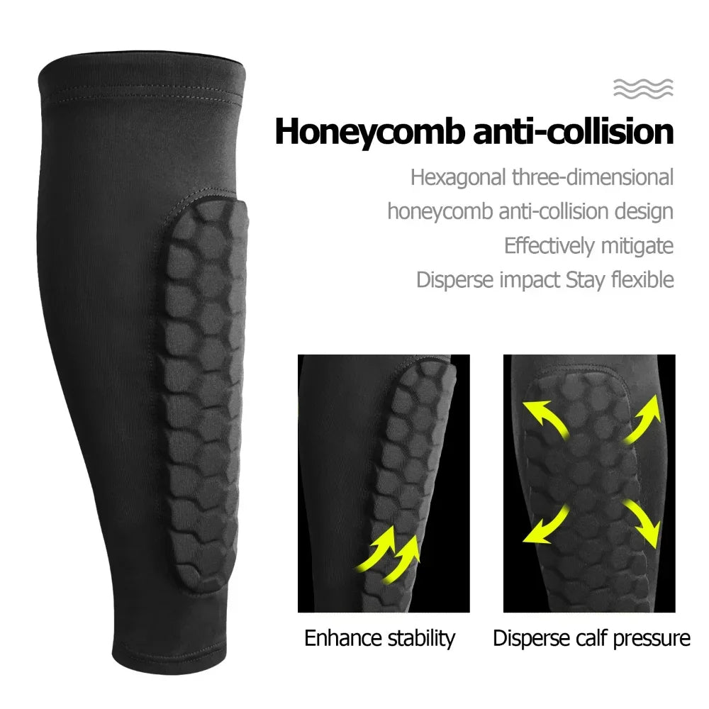 1 Pair Honeycomb Soccer Shin Guards - Orthorun