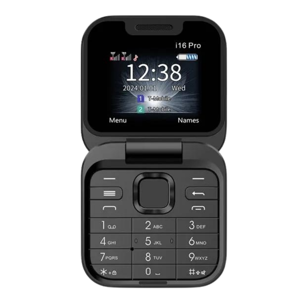 Orthorun | Small Foldable Mobile Phone – Compact Dual SIM Flip Phone for Seniors & Kids