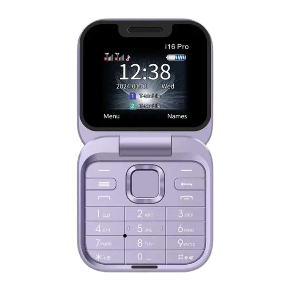 Orthorun | Small Foldable Mobile Phone – Compact Dual SIM Flip Phone for Seniors & Kids