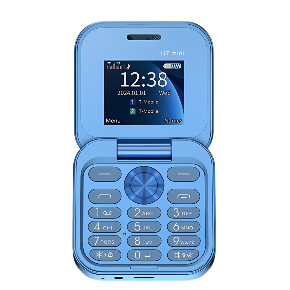Orthorun | Small Foldable Mobile Phone – Compact Dual SIM Flip Phone for Seniors & Kids