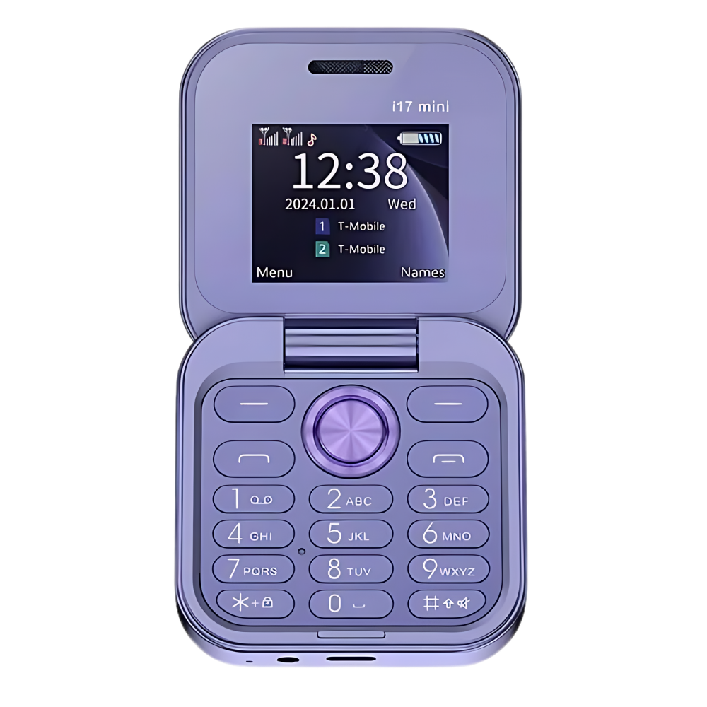 Orthorun | Small Foldable Mobile Phone – Compact Dual SIM Flip Phone for Seniors & Kids