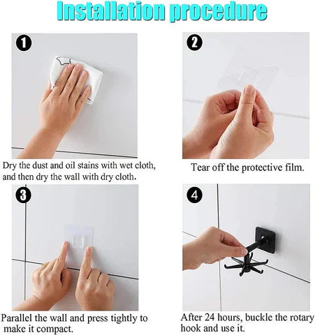 360° Rotating Self-Adhesive Utility Hook - Orthorun