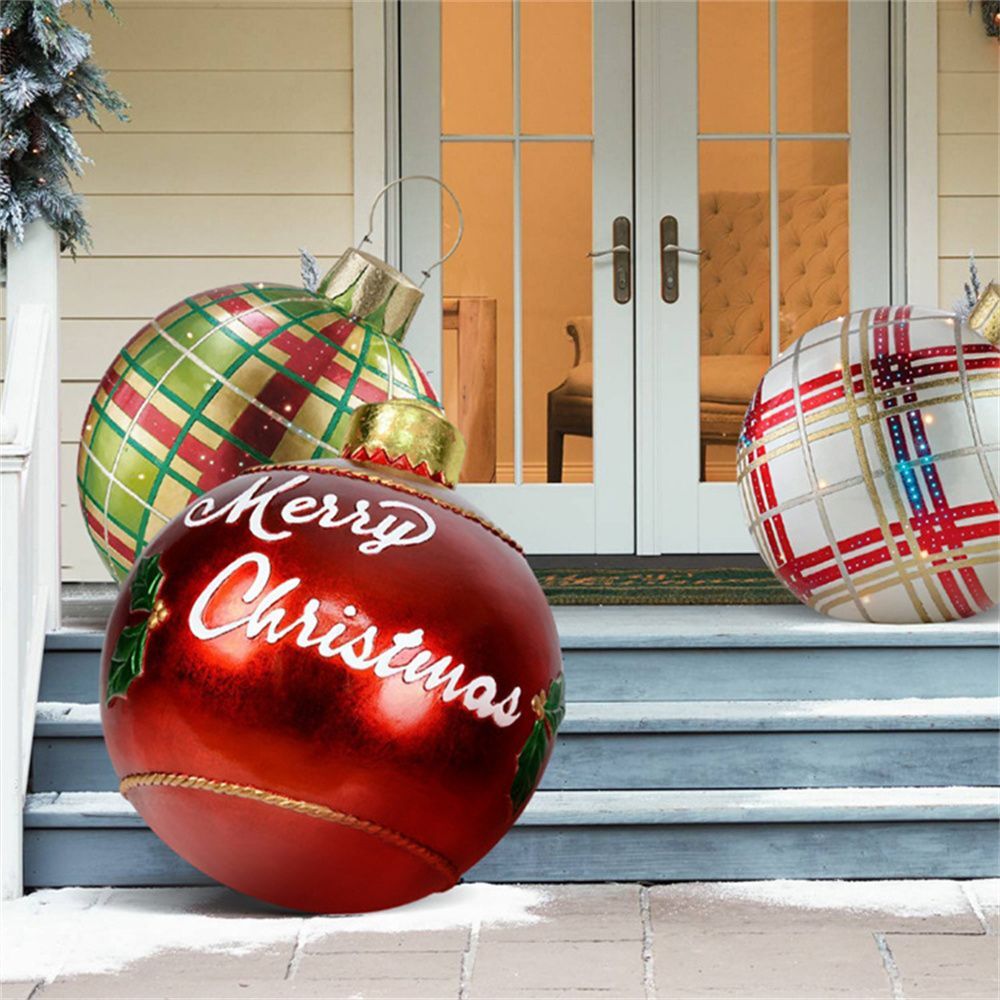 Orthorun | Inflatable Christmas Decoration Ball – Outdoor PVC Lighted Ornament