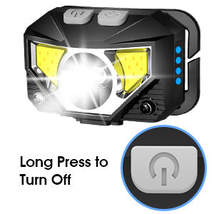 2-Pack Ultra-Bright Led Rechargeable Headlamp Flashlight Waterproof And Motion Sensor - Orthorun