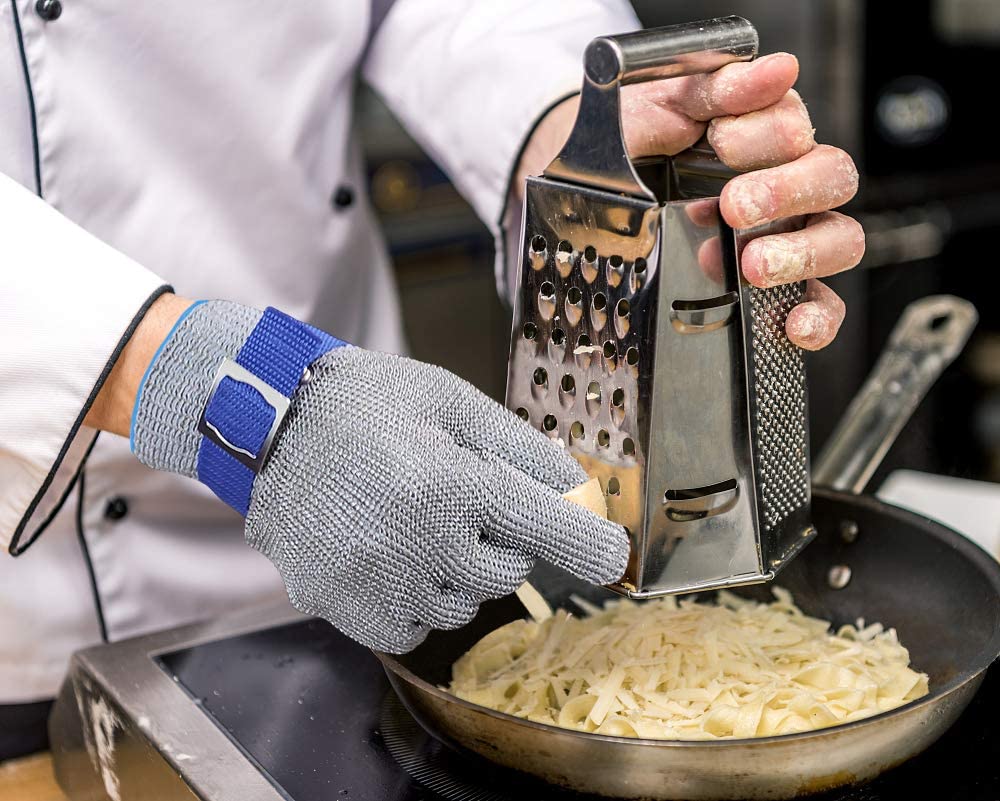 Orthorun | Food Grade Stainless Steel Mesh Metal Glove – Cut Resistant Safety Glove for Kitchen