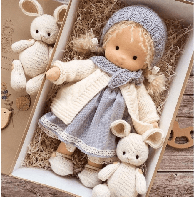 Orthorun Poppi | Handcrafted Waldorf Cuddle Doll – Soft, Organic & Non-Toxic