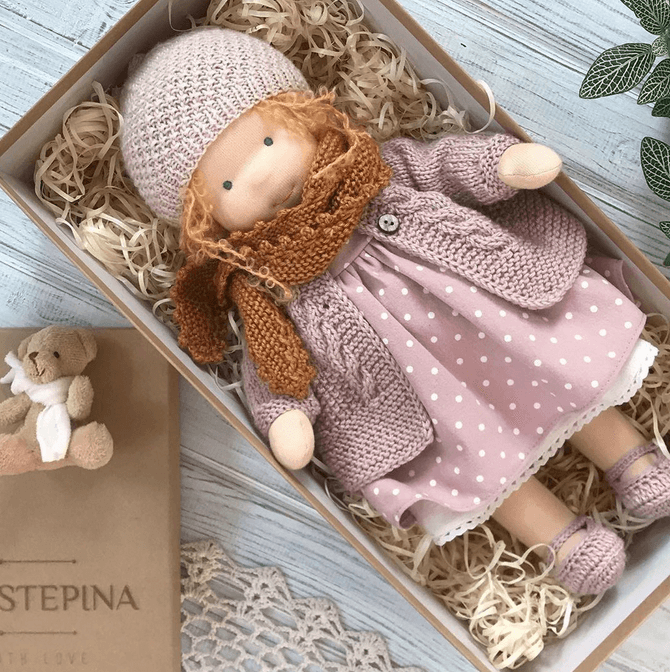 Orthorun Poppi | Handcrafted Waldorf Cuddle Doll – Soft, Organic & Non-Toxic