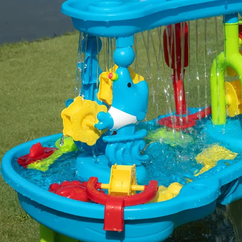 3-in-1 Outdoor Sand and Water Table for Kids - Orthorun