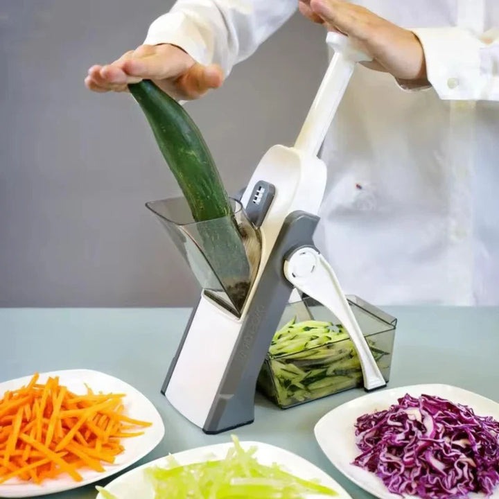5-in-1 Vegetable Slicer with Collecting Tray - Orthorun
